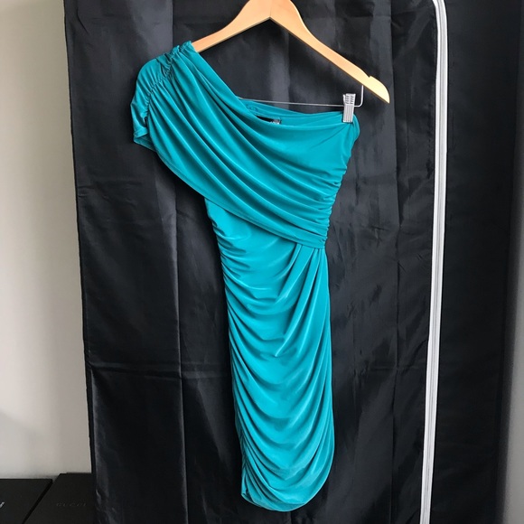 Beautiful turquoise bodycon event dress - Picture 3 of 4